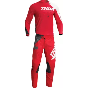 Maillot youth THOR Thor Sector Edge rouge/blanc