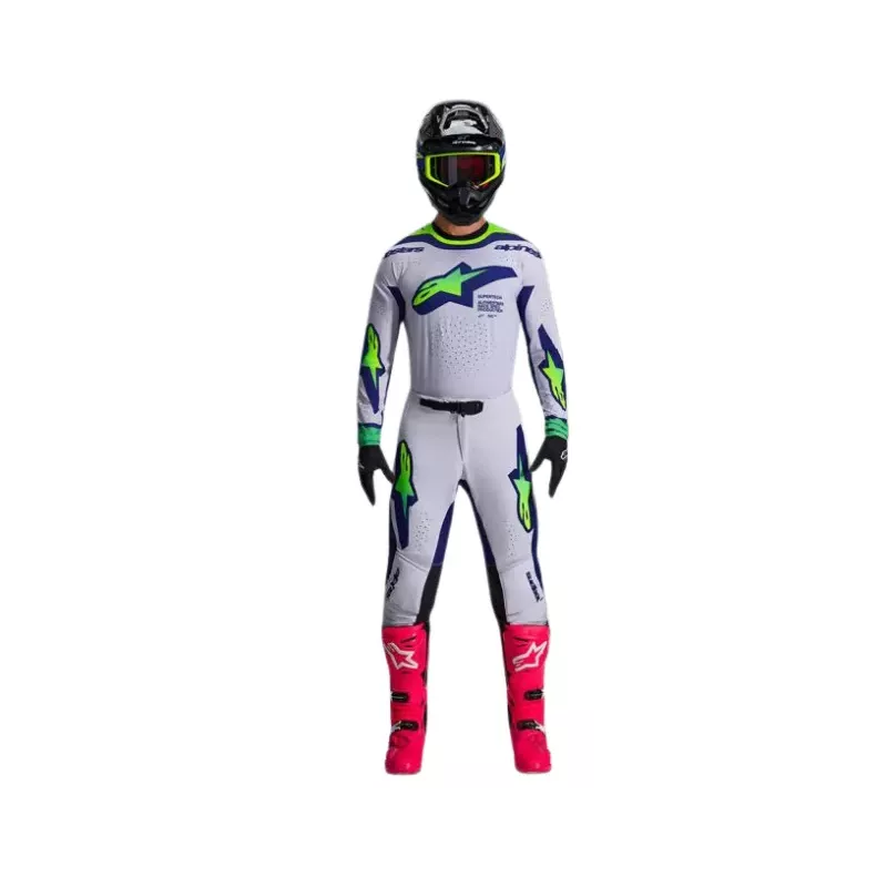 Tenue Complète Alpinestars Supertech Pro Vista Grise Verte