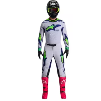 Tenue Complète Alpinestars Supertech Pro Vista Grise Verte
