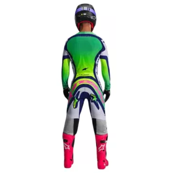 Tenue Complète Alpinestars Supertech Pro Vista Grise Verte