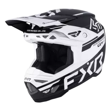 Casque 6D ATR-3 FXR - Noir / Blanc 2026
