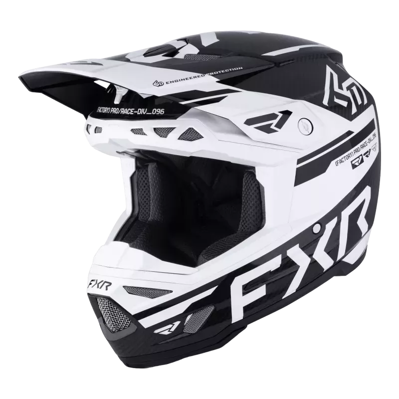 Casque 6D ATR-3 FXR - Noir / Blanc 2026