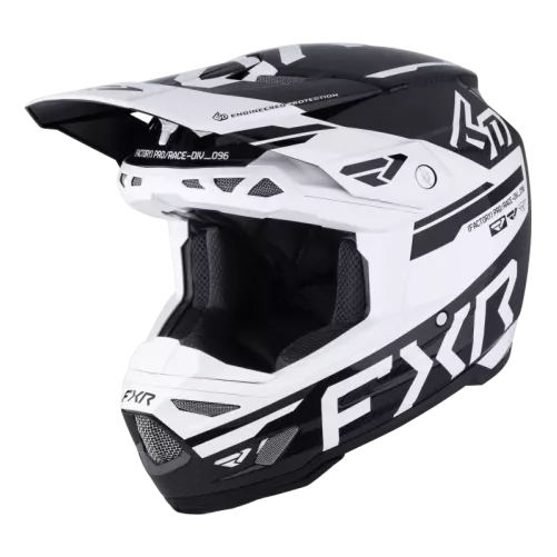 Casque 6D ATR-3 FXR - Noir / Blanc 2026