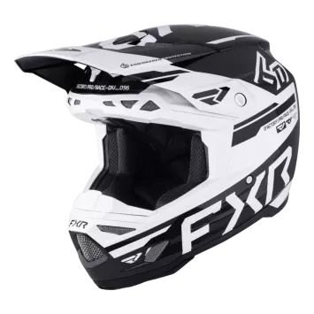 Casque 6D ATR-3 FXR - Noir / Blanc 2026