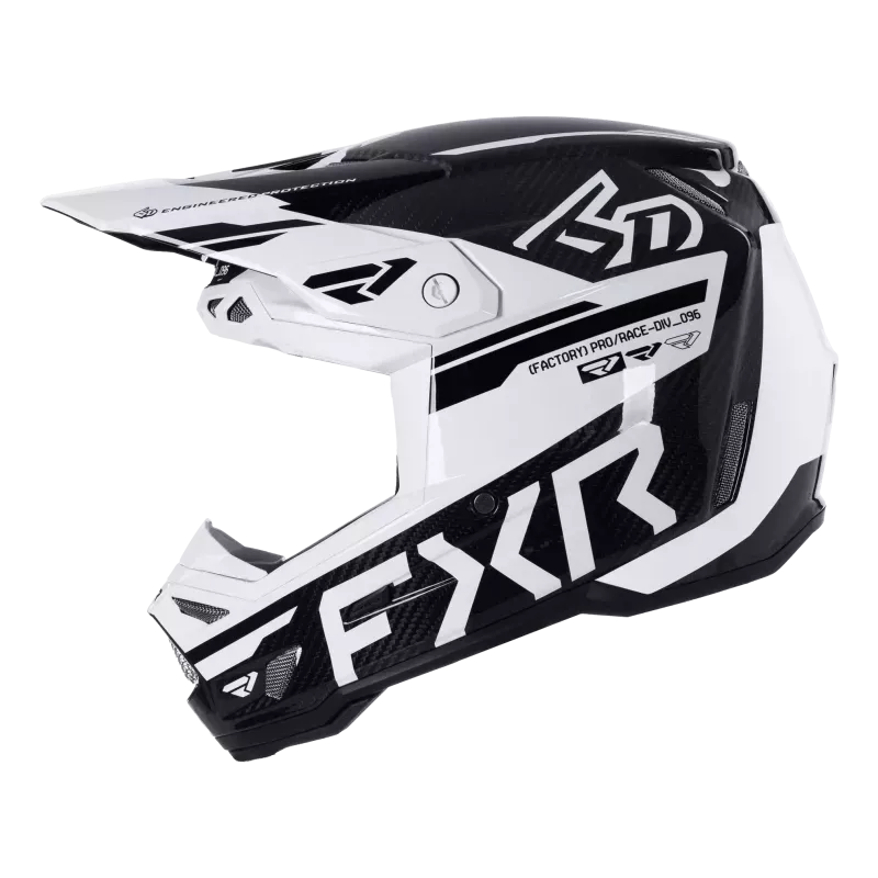 Casque 6D ATR-3 FXR - Noir / Blanc 2026