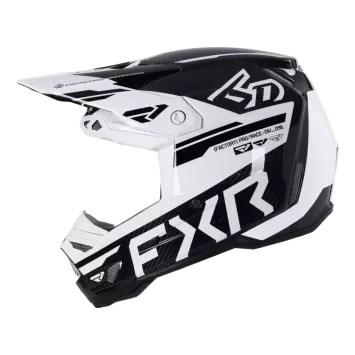 Casque 6D ATR-3 FXR - Noir / Blanc 2026