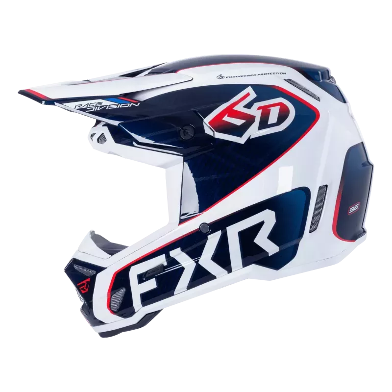 Casque 6D ATR-3 FXR - Bleu / Rouge 2026