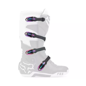 Boucles et sangle de rechanges botte FOX anodisé violet