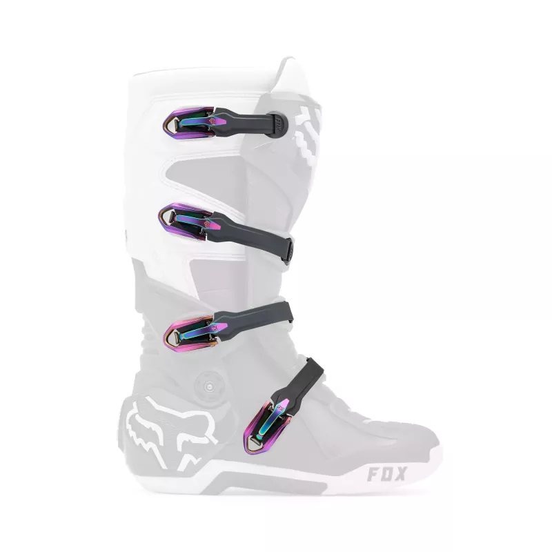 Boucles et sangle de rechanges botte FOX anodisé violet