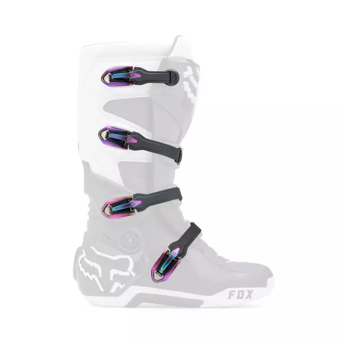 Boucles et sangle de rechanges botte FOX anodisé violet