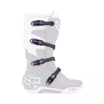 Boucles et sangle de rechanges botte FOX anodisé violet