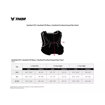 Protection dorsale THOR SENTINEL PRO noir
