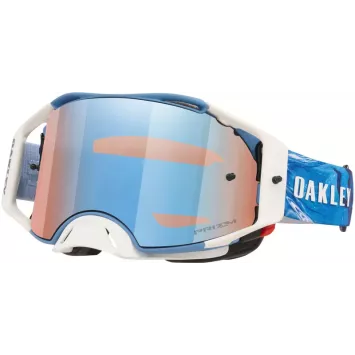 Masque OAKLEY Airbrake MX - Sexton Blanche et Bleu écran PRIZM