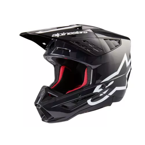 Casque ALPINESTARS S-M5 Solid Corp Gris Foncé Brillant