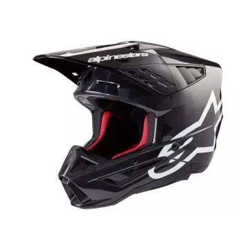 Casque ALPINESTARS S-M5 Solid Corp Gris Foncé Brillant