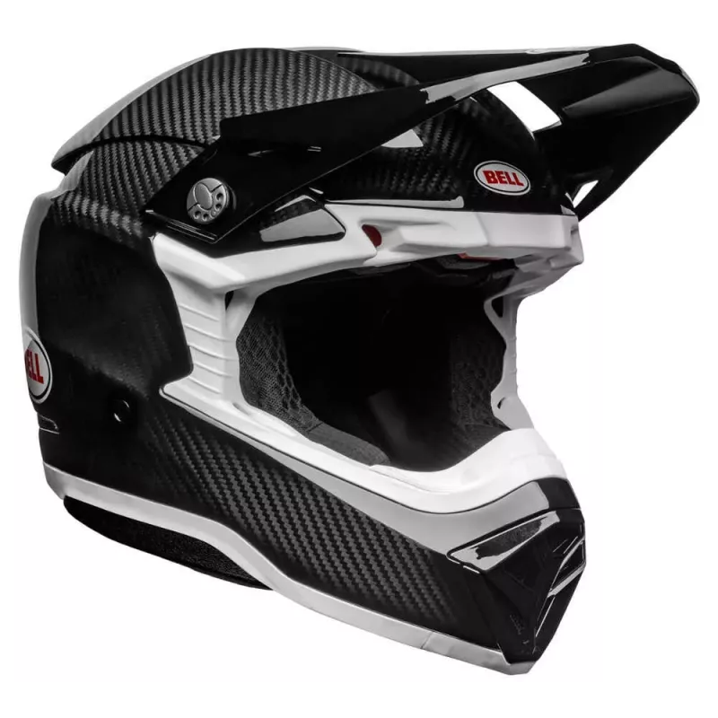 Casque BELL Moto-10 Spherical - SOLID Black/White