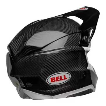 Casque BELL Moto-10 Spherical - SOLID Black/White