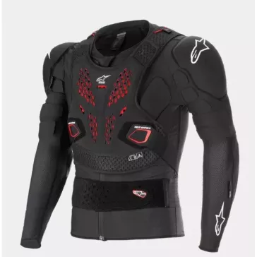 Gilet de protection ALPINESTARS PRO V3 PLASMA Noir Rouge