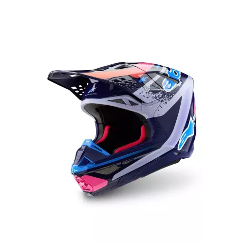 Casque Alpinestars S-M10 Edition Limitée Records Multicolore Brillant