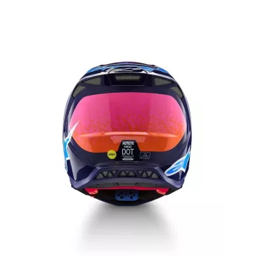 Casque Alpinestars S-M10 Edition Limitée Records Multicolore Brillant