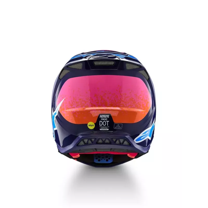Casque Alpinestars S-M10 Edition Limitée Records Multicolore Brillant