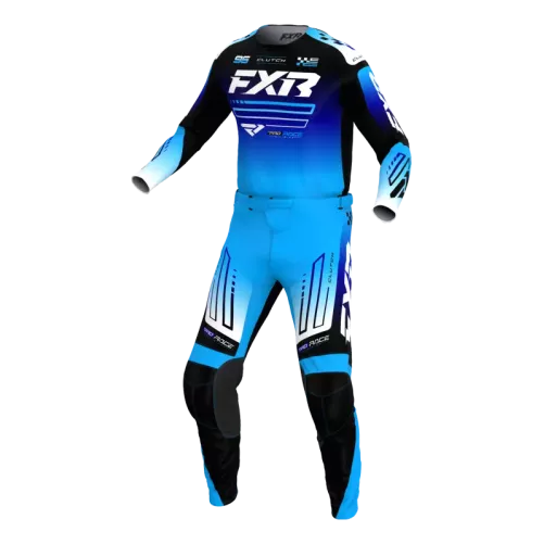 TENUE FXR CLUTCH - Bleu /Blanc MX 26