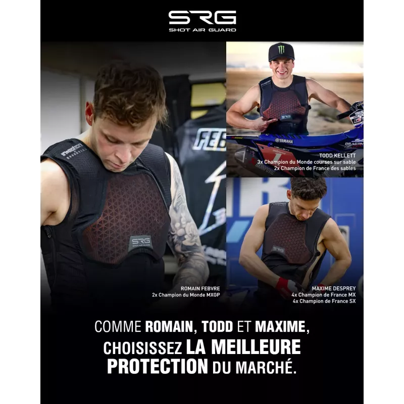 GILET AIRBAG MOTOCROSS SHOT AIR GUARD SRG-1