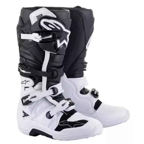 Bottes Alpinestars MOTOCROSS Tech 7 Blanc Noir