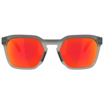 Lunettes de soleil OAKLEY HSTN SQ Matte Grey Smoke - verres Prizm Ruby