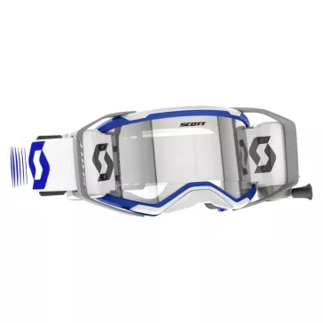 Masque Scott Prospect 2.0 roll-off - blanc / Bleu 2027