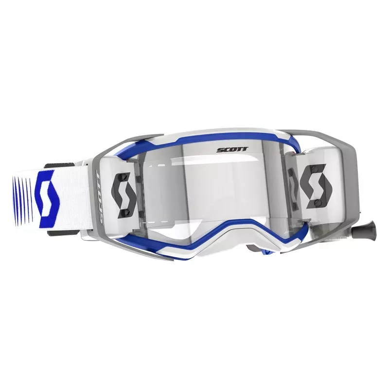 Masque Scott Prospect 2.0 roll-off - blanc / Bleu 2027
