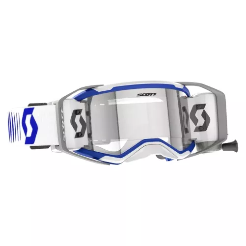 Masque Scott Prospect 2.0 roll-off - blanc / Bleu 2027