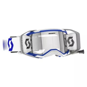 Masque Scott Prospect 2.0 roll-off - blanc / Bleu 2027