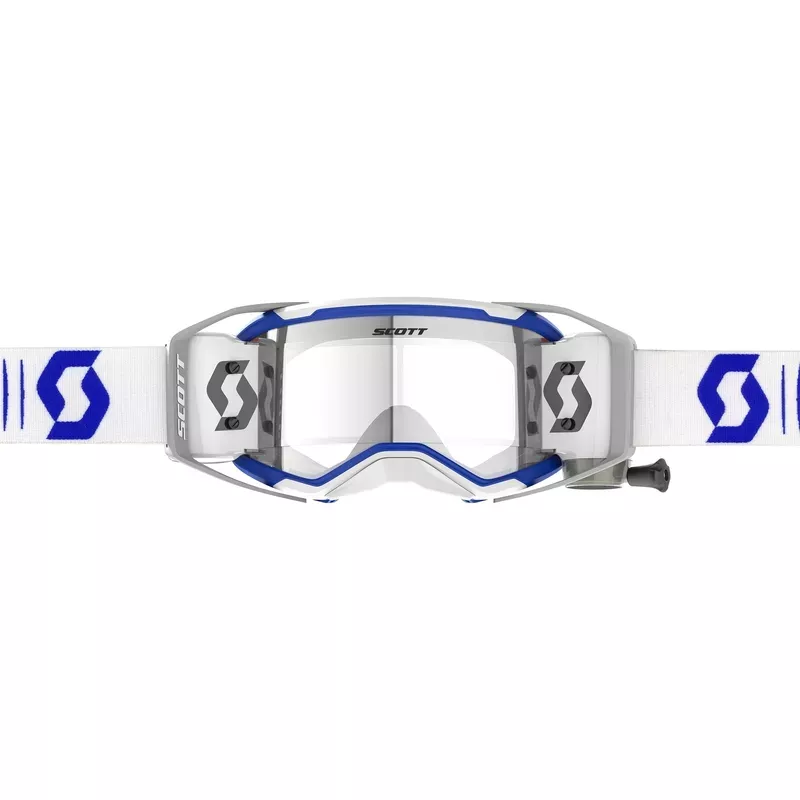 Masque Scott Prospect 2.0 roll-off - blanc / Bleu 2027