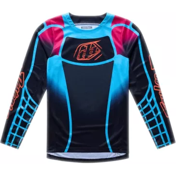 Maillot enfant TROY LEE DESIGNS GP Pro - Framework noir/cyan