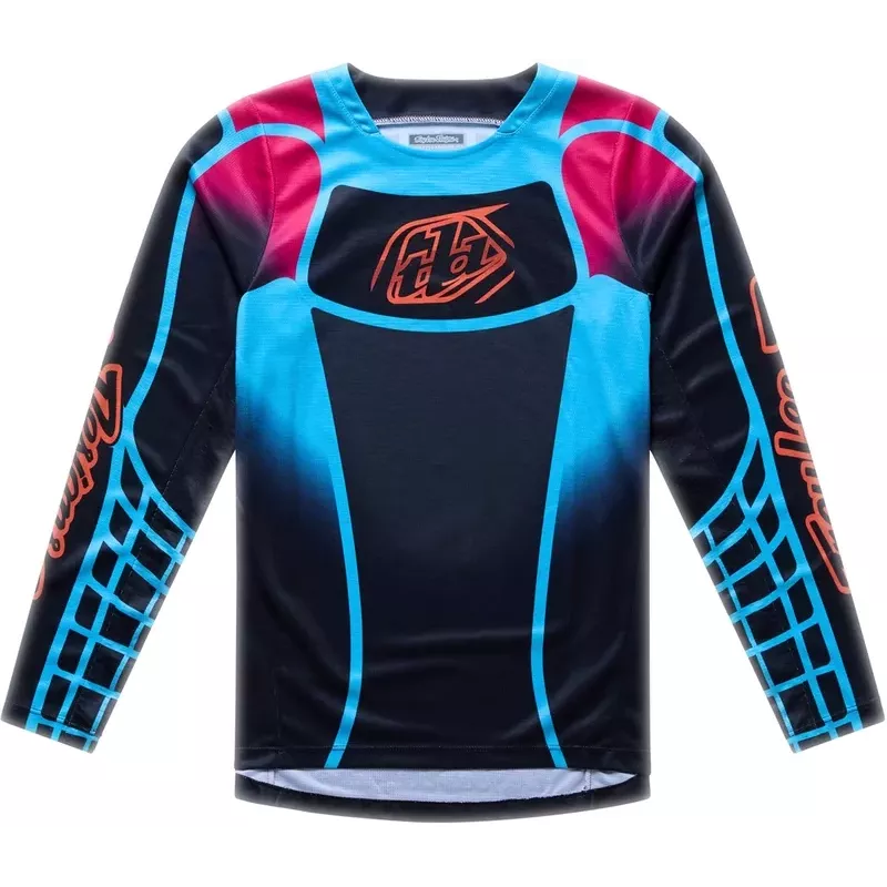 Maillot enfant TROY LEE DESIGNS GP Pro - Framework noir/cyan