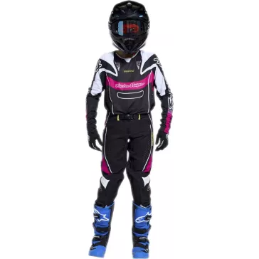 Tenue enfant TROY LEE DESIGNS SE Pro - Salvo noir/blanc