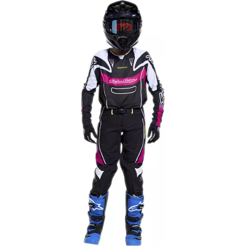Maillot enfant TROY LEE DESIGNS GP Pro - Framework noir/cyan