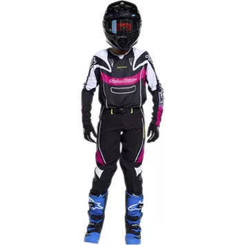 Maillot enfant TROY LEE DESIGNS GP Pro - Framework noir/cyan