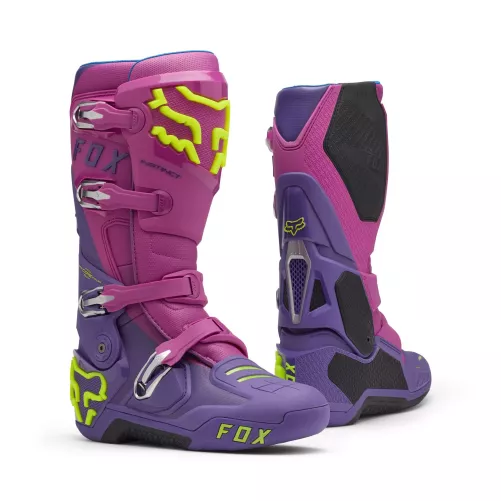 Bottes FOX INSTINCT 2027 Violette Rose Jaune