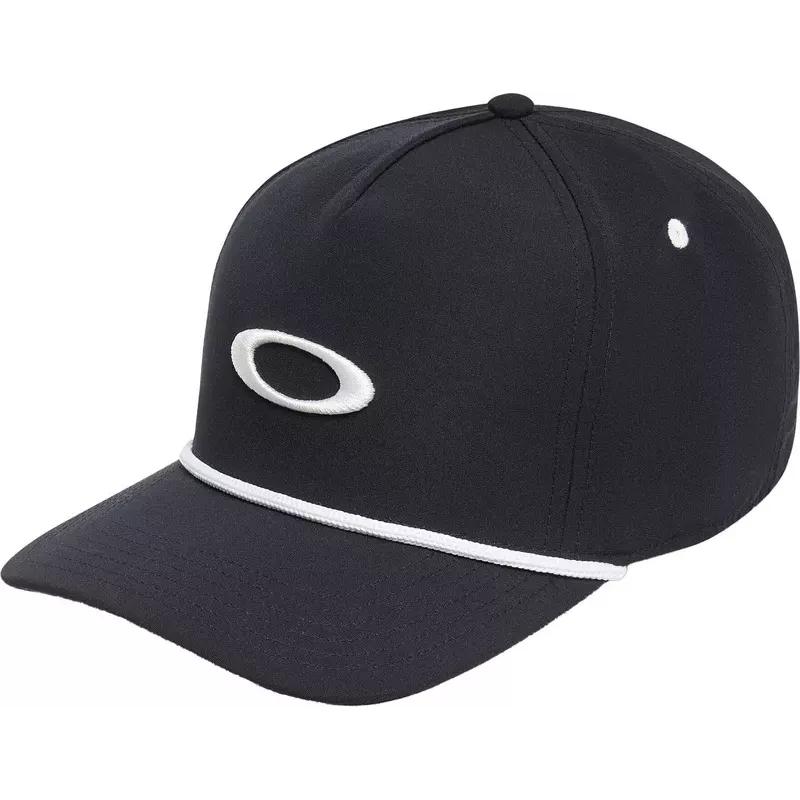 Casquette Oakley Ellipse Cord – Noir / Blanc – Collection 2026