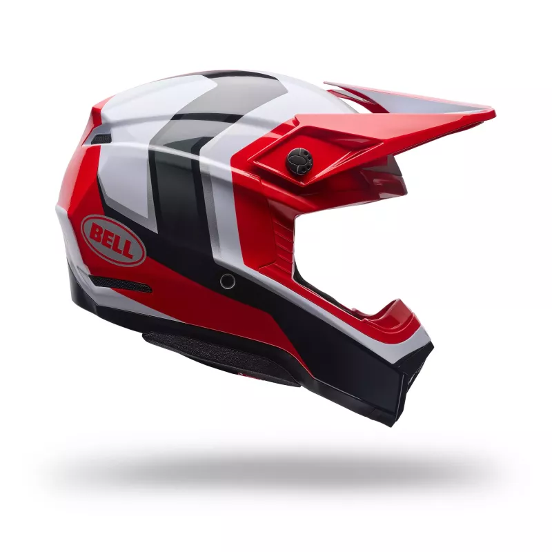 Casque BELL Moto-10 Mips PULSE - Rouge noir blanc 2027