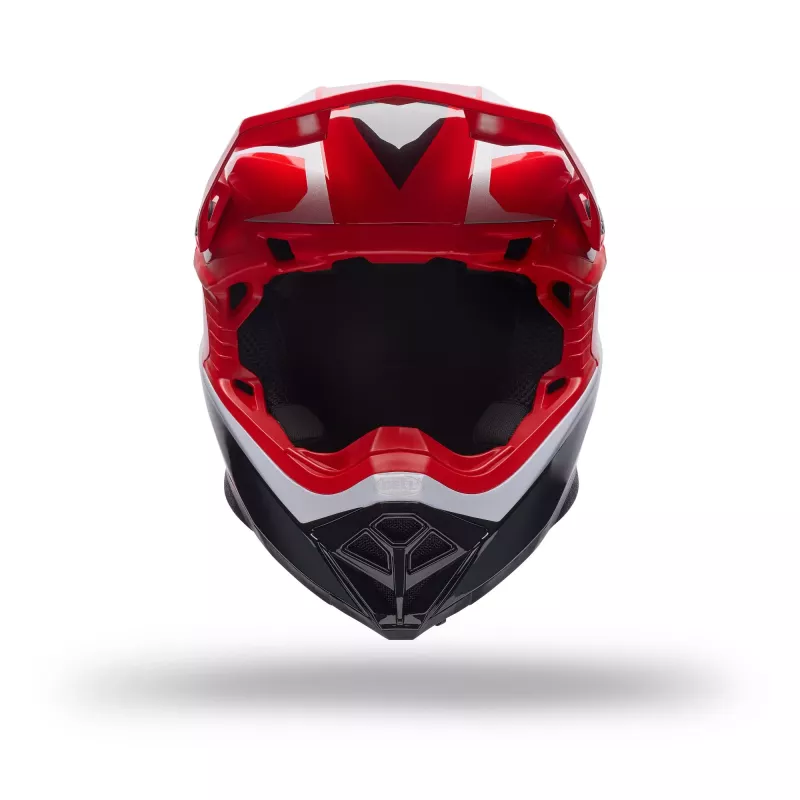 Casque BELL Moto-10 Mips PULSE - Rouge noir blanc 2027