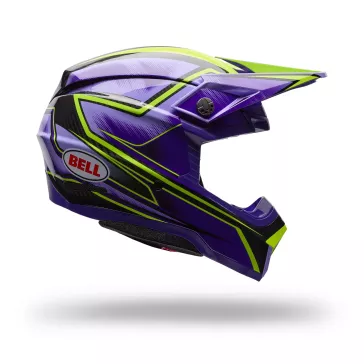 Casque BELL Moto-10 Spherical Violet Jaune 2027