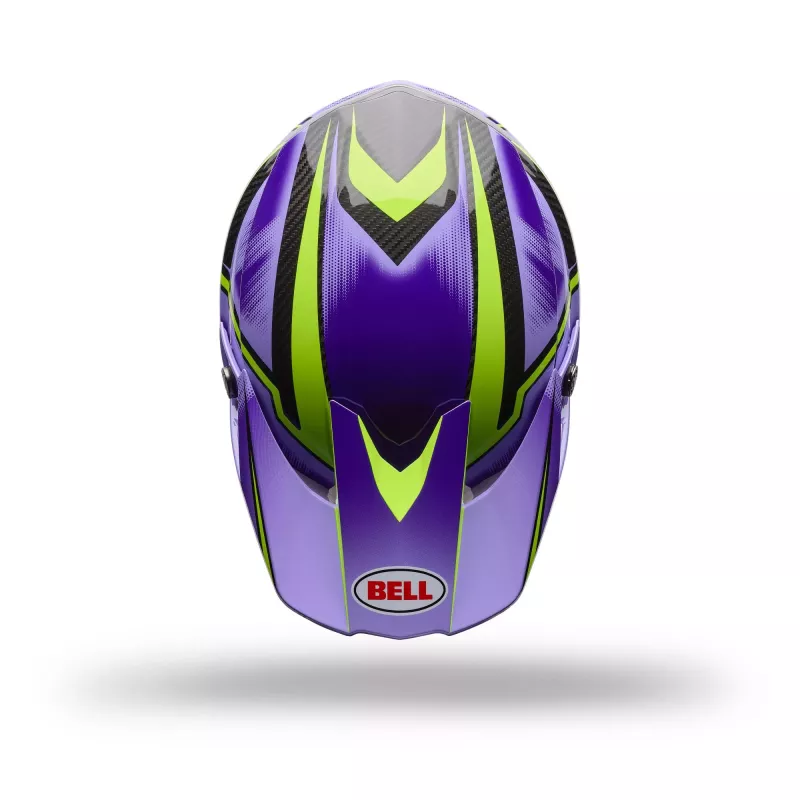 Casque BELL Moto-10 Spherical Violet Jaune 2027
