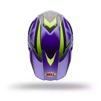 Casque BELL Moto-10 Spherical Violet Jaune 2027