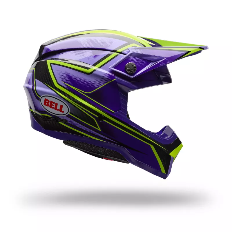 Casque BELL Moto-10 Spherical Violet Jaune 2027