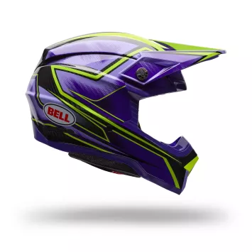 Casque BELL Moto-10 Spherical Violet Jaune 2027