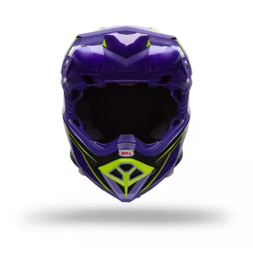Casque BELL Moto-10 Spherical Violet Jaune 2027