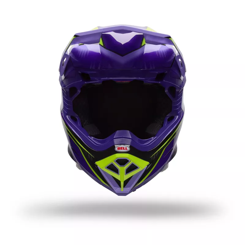 Casque BELL Moto-10 Spherical Violet Jaune 2027